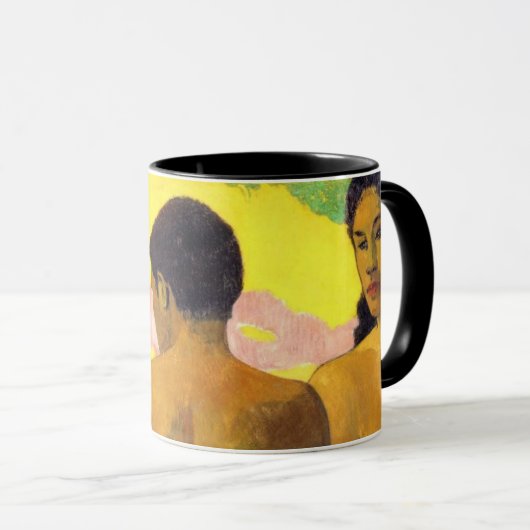 Drie Tahitianen van Paul Gauguin (detail) Mok (Voorkant rechts)