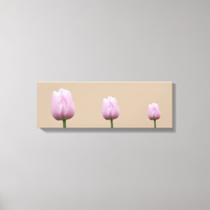 Drie Tall Tulips Canvas Afdruk