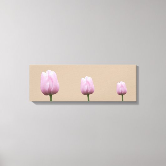 Drie Tall Tulips Canvas Afdruk (Voorkant)