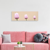 Drie Tall Tulips Canvas Afdruk (Insitu (Woonkamer))