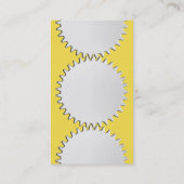 Drie tandwielen - #F5DD4B | geel Visitekaartje (Achterkant)