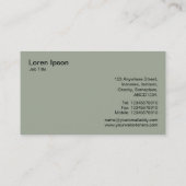 Drie tandwielen v2 - Wit en woestijngeacht Visitekaartje (Achterkant)