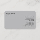 Drie tandwielen v3 - zwart en wit visitekaartje (Achterkant)