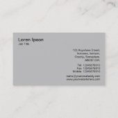 Drie tandwielen - zwart en wit visitekaartje (Achterkant)