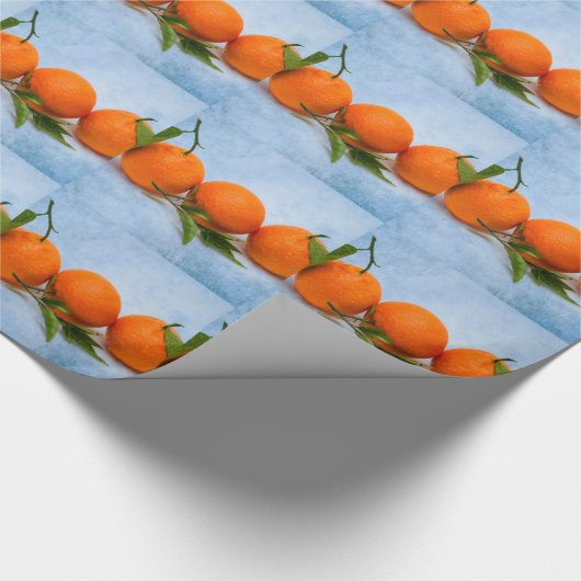 Drie Tangerines Cadeaupapier (Hoek)