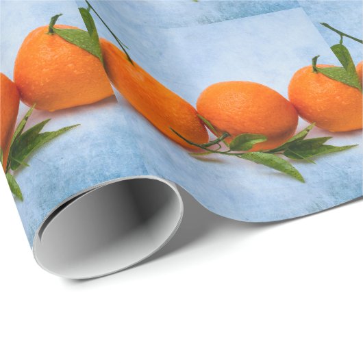 Drie Tangerines Cadeaupapier (Rol Hoek)