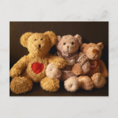 Drie Teddy Bears Briefkaart (Voorkant)