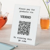  drie tekstregels Eén QR-code Reclamebord Met Voetstuk (Insitu)