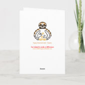 Drie-tenige SLOTH - Bedreigde dieren grafiek Kaart (Achterkant)