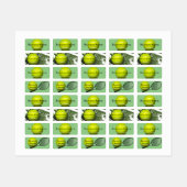 Drie Tennis Design noemen Markeringen Labels (Vel)