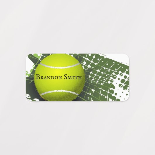 Drie Tennis Design noemen Markeringen Labels (Design 2)