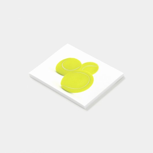 Drie tennisballen post-it® notes (Schuin)