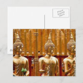 Drie Thaise Boeddha's Briefkaart (Voorkant / Achterkant)