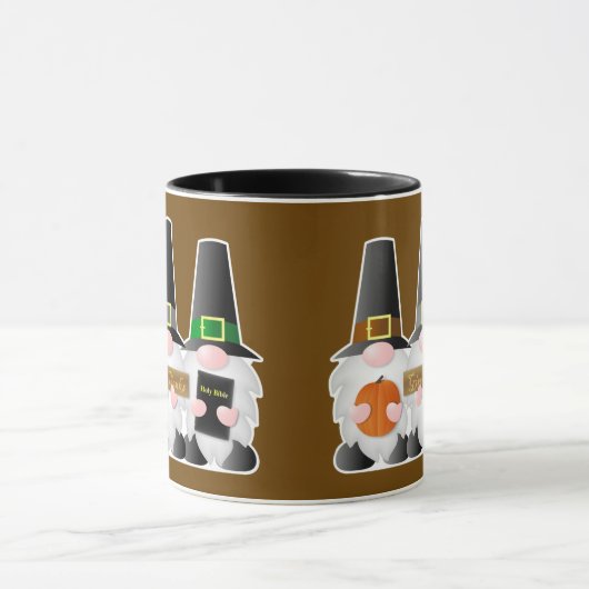 Drie Thanksgiving pelgrim kabouters Mok (Midden)