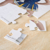 drie tienercheerleaders in het caucasiaanse vrouw legpuzzel (Zijkant)