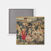 Drie tijdperken van een Man, 1895 Magneet (Voorkant / Achterkant)