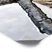 Drie tijgerkubussen bij het spelen poster (Hoek)