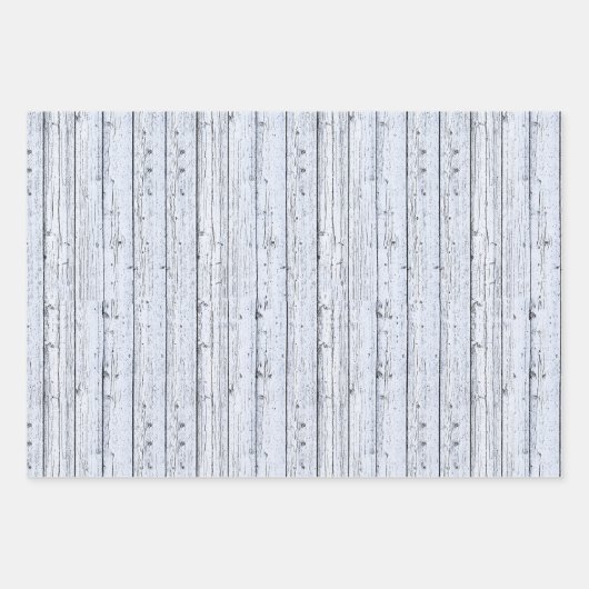 Drie tinten blauw knoestig hout inpakpapier vel (Voorkant 3)