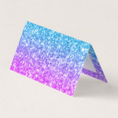 Drie tinten faux glitter visitekaartje (Achterkant)