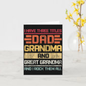 Drie titels Pa & Oma; Oma en ik Kaart (Gele Bloem)