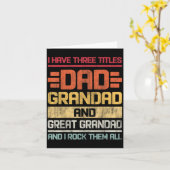 Drie titels Papa Opa & Opa en ik Kaart (Gele Bloem)