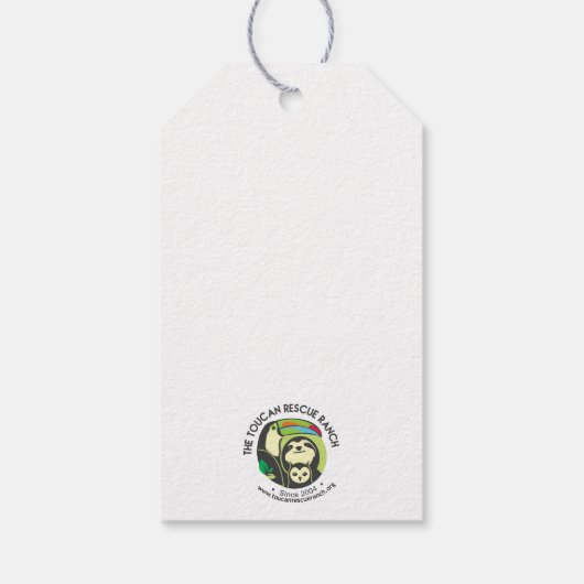 Drie Toed Sloth Gift Labels Cadeaulabel (Achterkant)