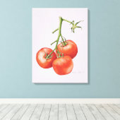 Drie tomaten op de wijnstok 1997 canvas afdruk (Insitu (Houten vloer))