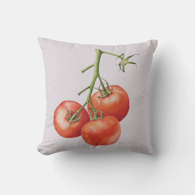 Drie tomaten op de wijnstok 1997 kussen (Voorkant)