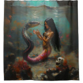 Drie tongen douchegordijn (Voorkant)