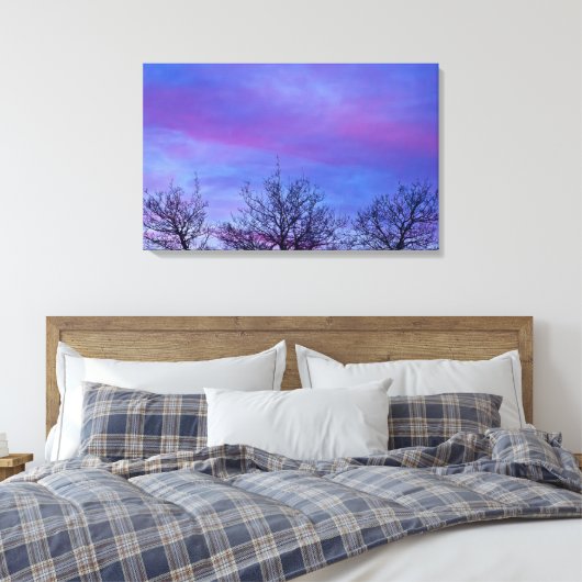 Drie Topjes Canvas Afdruk (Insitu (Slaapkamer))