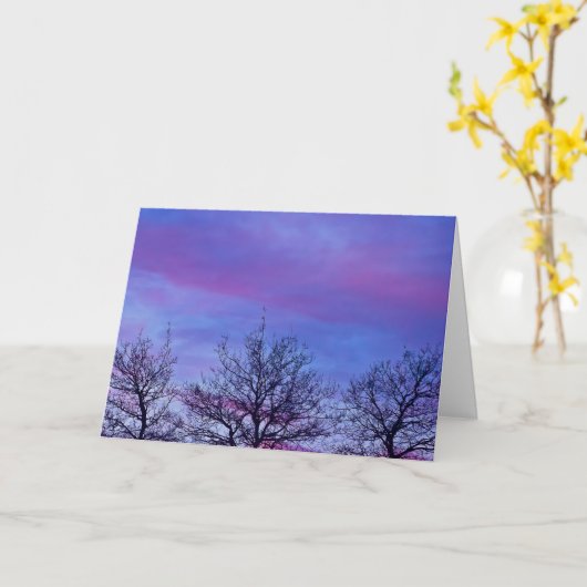 Drie Topjes Kaart (Gele Bloem)