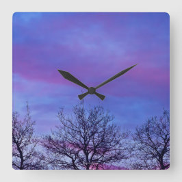 Drie Topjes Vierkante Klok