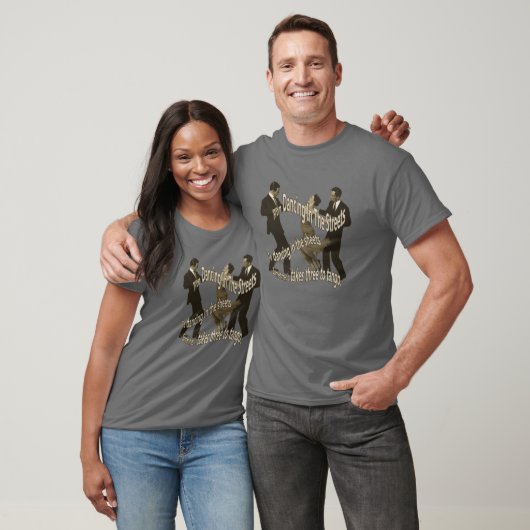Drie tot Tango Dancing Retro Trio T-shirt (Unisex)