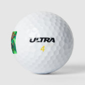 Drie traditionele etnische zwarte vrouwen dansen golfballen (Logo)