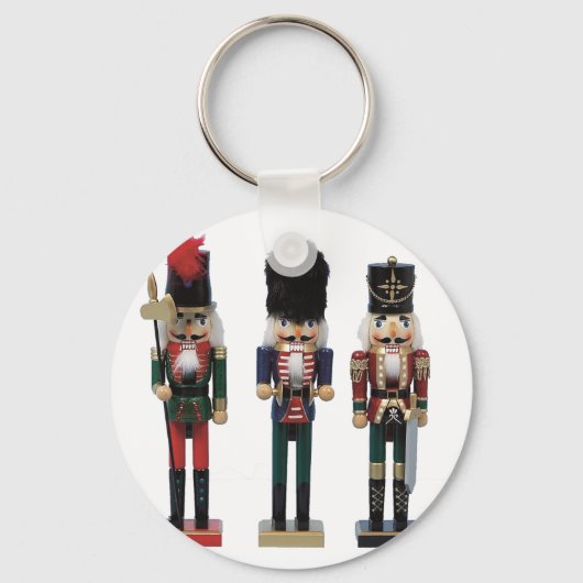 Drie traditionele Notenkrakers Sleutelhanger (Voorkant)