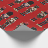 Drie traditionele voedingskrakers cadeaupapier (Hoek)