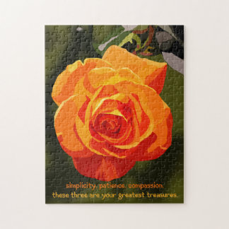 Drie Treasures van het Taoïsme Flower Puzzle Legpuzzel