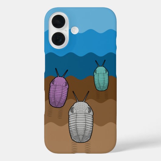 Drie Trilobiet reizigers- Paleontologie Case-Mate iPhone Case (Achterkant)