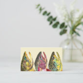 Drie Trout Fisherman's Visitekaartje (Staand voorkant)