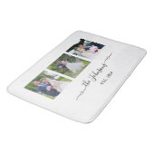 Drie trouwfoto's Hart Swash-handtekening  Badmat (Gekanteld)