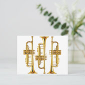 Drie Trumpets Briefkaart (Staand voorkant)