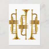 Drie Trumpets Briefkaart (Voorkant)