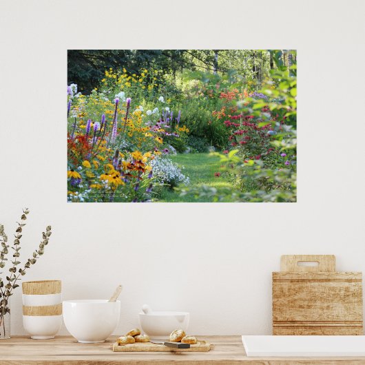 Drie tuinen ontmoeten elkaar poster (Keuken)