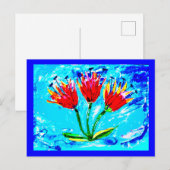 Drie tulpen briefkaart (Voorkant / Achterkant)