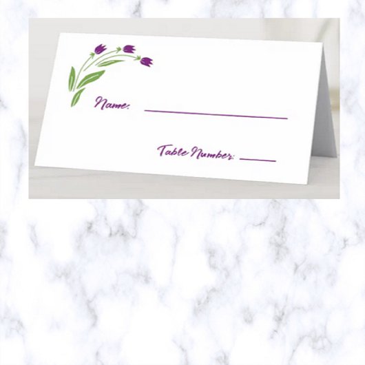 Drie Tulpen Design Place Card Plaatskaartje