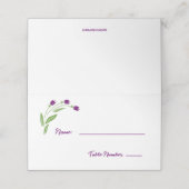 Drie Tulpen Design Place Card Plaatskaartje (Buitenkant ongevouwen)