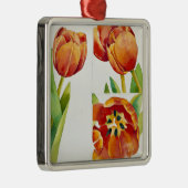 Drie tulpenstudies in een zeker jaar 2013 metalen ornament (Rechts)