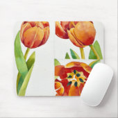 Drie tulpenstudies in een zeker jaar 2013 muismat (Met muis)