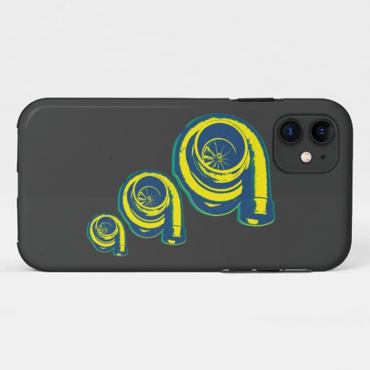 Drie Turbos Case-Mate iPhone Case (Achterkant (horizontaal))