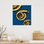 Drie Turbos Poster (Keuken)